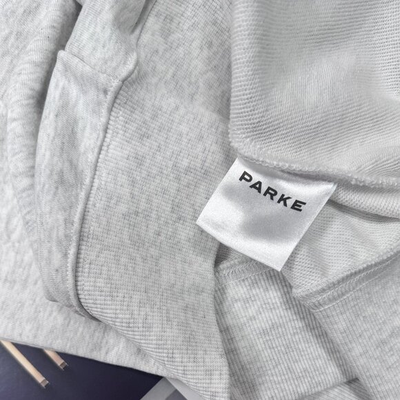 PARKE Valentine's Day Hoodie Grey Casual Preppy Style 🤍❤ - Picture 6 of 9